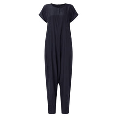 Women's Drop Crotch Jumpsuits 2019 ZANZEA Summer Cargo Pants Palazzo Overalls Playsuits Short Sleeve Romper Macacao Feminino 5XL