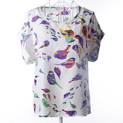 New  Spring Summer Casual Women Chiffon Blouses Shirt  Size High Street Fashion Tops Camisas Roupas  Blusas Femininas