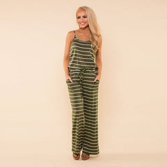 Spaghetti Strap Jumpsuit Women 2018 Summer Long Pants Floral Print Rompers Beach Casual Jumpsuits Sleeveless Sashes Playsuits