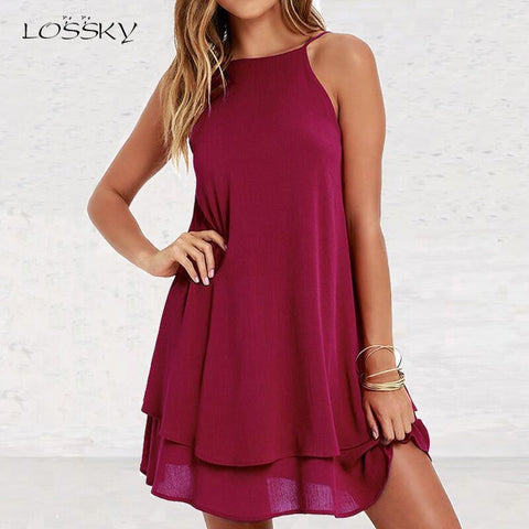 Wave Point Dress Ruffle Women 2019 Spring Summer New Fashion Street Sexy Casual Slim Thin Beach Party O Neck Mini Dress Vestidos
