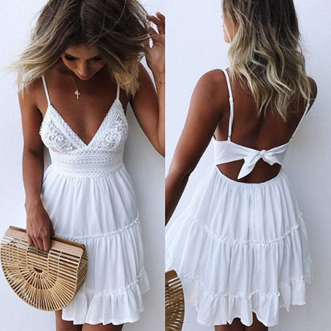 Wave Point Dress Ruffle Women 2019 Spring Summer New Fashion Street Sexy Casual Slim Thin Beach Party O Neck Mini Dress Vestidos