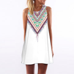 2019 New Summer Fashion Women Sexy Tank Dress Slim Casual Camouflage Military O-Neck Print Splice Empire Mini Dresses Vestidos
