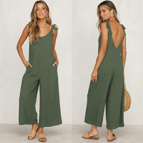 Floral Print Chiffon Playsuit Women 2018 Summer Sexy Off Shoulder Halter Sleeveless Boho Rompers Jumpsuit Beach Party Overalls