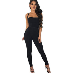 Women Sexy Rompers Bandage Backless Jumpsuits Tights Female Jumpsuits For Women Clubwear Overalls Playsuit One Piece Bodysuit