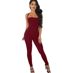 Women Sexy Rompers Bandage Backless Jumpsuits Tights Female Jumpsuits For Women Clubwear Overalls Playsuit One Piece Bodysuit