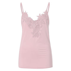 Tunic Women clothes 2019 Women's Fashion Sexy Sleeveless Lace Patchwork Tank Tops  Beach Wear Blouse chemisiers et blouses femme
