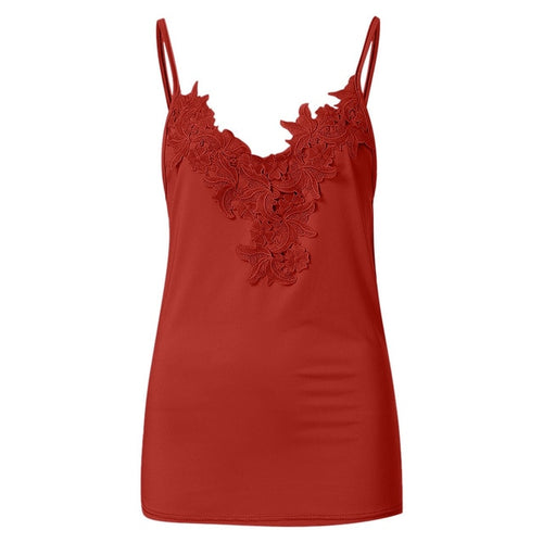Tunic Women clothes 2019 Women's Fashion Sexy Sleeveless Lace Patchwork Tank Tops  Beach Wear Blouse chemisiers et blouses femme